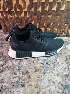 Adidas Originals NMD_R1 Running Shoes, Black, Men's Size 7 - Picture 1 of 9