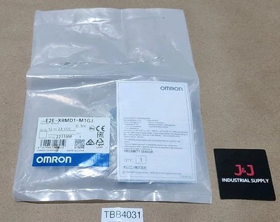 *NEW SURPLUS* Omron E2E-X8MD1-M1GJ Proximity Sensor 12-24Vdc 0.3M + Warranty!  - Image 1 of 4