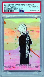 2022 Star Wars Masterwork Sketch Figrin D’an John Pleak PSA Authentic 1/1 - Picture 1 of 2