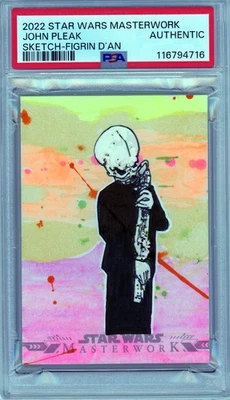 2022 Star Wars Masterwork Sketch Figrin D’an John Pleak PSA Authentic 1/1 - Image 1 of 2