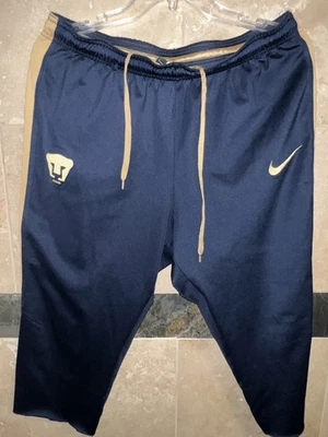 Nike PUMAS UNAM Soccer Pants Mens L Large Navy Blue Gold - Image 1 of 4