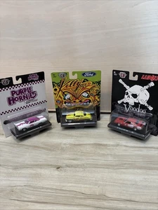 M2 MACHINES 3 LOT PURPLE HORNIES Road Runner Kelly Son Mercury Voodoo Cuda - Picture 1 of 9