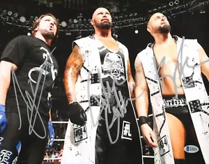 AJ Styles Luke Gallows Karl Anderson Signed WWE 11x14 Photo BAS COA Bullet Club - Picture 1 of 3