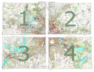Mappa topografica militare sovietica russa - BERLINO (Germania), 1:25 000, RISTAMPA - Foto 1 di 7