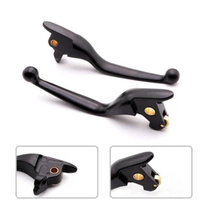 Black Metal Regulator Brake Clutch Lever For Harley Touring Street Glide 14-16 - Picture 1 of 8