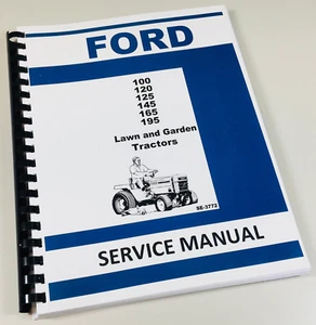 Ford Lgt 100 120 125 145 165 195 Lawn Garden Tractor Service Repair Manual Mower - Picture 1 of 7
