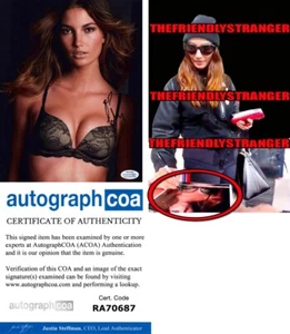 Lily Aldridge signiert 8x10 Foto EXAKTER BEWEIS si SEXY Victoria's Secret Model ACOA - Bild 1 von 7