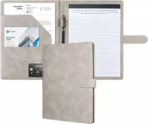 Padfolio Portfolio Folder, Faux Leather Interview Resume Folder with Document Or - Picture 1 of 6