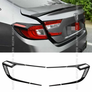 For Honda Accord 2018-2021 Glossy Black Taillight Light Lamp Moulding Cover Trim - Bild 1 von 6