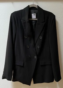 SO good For Life Out Of Office Black Double Breasted Look Blazer Women’s Sz XL - Picture 1 of 6