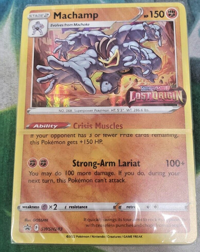 Factory Sealed Machamp - SWSH243 Build And Battle Pre Release Kit Deck ...