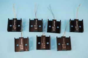 7 Pieces Mullard GET105 NOS PNP Germanium 400 mW Transistors Integral Heatsink - Picture 1 of 7