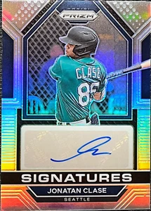 Jonatan Clase 2023 Panini Prizm #SIG-JC Signatures Silver Prizm (RC) - Picture 1 of 2