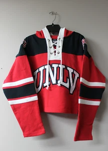 New NCAA Vegas UNLV Rebels cropped Lacer mid weight cotton hoodie women XL - Picture 1 of 4