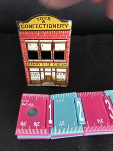 Antikes Blech lithographiertes Spielzeug & Konditorei Gebäude - B nj - Bild 1 von 5