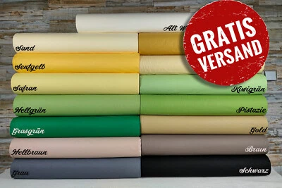 2.4m x ab 1m Uni Farben Popeline Baumwolle Stoff Baumwollstoff Meterware ÖKO-TEX - Bild 1 von 3