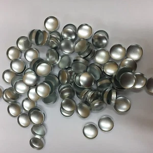 # 22 Aluminum Button Caps Shells Button Making 1 Gross 144 pc Upholstery (US150) - Picture 1 of 2