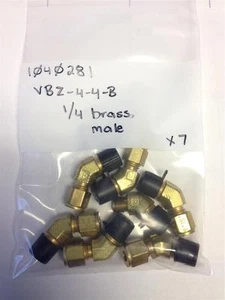 LOTE DE 7 Parker 1040281 VBZ-4-4-B 1/4 LATÓN MACHO - Imagen 1 de 1