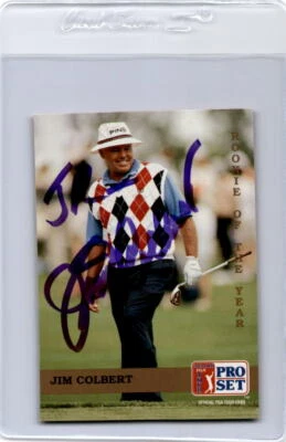 JIM COLBERT 1992 PRO SET GOLF #277 HARD SIGNED AUTO "JR"  - *13528 - Image 1 of 2