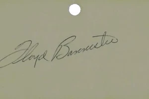 "Seattle Mariners" Floyd Bannister Signed 3X5 Card COA - Picture 1 of 2