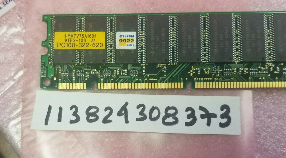 128MB SDRAM SDR SYCH 100MHZ CL2 168PIN DUAL RANK ECC NON-REG  2RX8 8X8 - Image 1 of 1