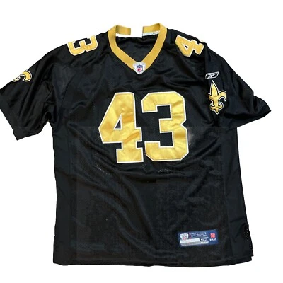 NFL 设备 Darren Sproles 新奥尔良圣徒队球衣男式 52 码黑色金色 — 第 1/4 张图片