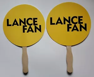 Lance Armstrong Livestrong Foundation "LANCE FAN" Sign NEW Qty 2 - Picture 1 of 2