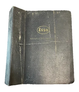 Esso Oil CO Managers Manual 1930s Sales Training Refineries Charts Letters VTG - Picture 1 of 22