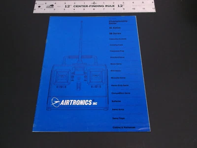 VINTAGE '83 AIRTRONICS R/C MODEL TRANSMITTER RECEIVER PRICE LIST/CATALOG *G-COND - Image 1 of 4