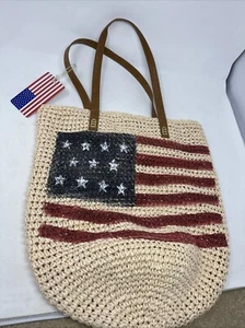 Style & Co American Flag Tote Shoulder Bag Patriotic USA 4th Of July America - Picture 1 of 18