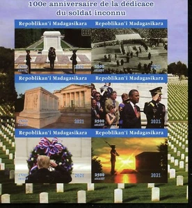 MADAGASCAR 2021 100th DEDICATORY ANN OF THE UNKNOWN SOLDIER MONUMENT IMP SHEET - Picture 1 of 1