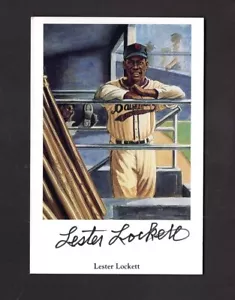 Lester Lockett SIGNED Negro League Ron Lewis Postcard Autographed - Picture 1 of 2