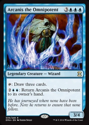 MTG - Arcanis the Omnipotent - Eternal Masters - NM, English Magic FLAT RATE SHI - Image 1 of 1