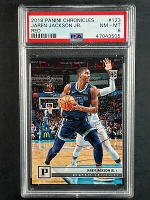 2018-19 Panini Chronicles Basketball PSA 8 RC Jaren Jackson Jr. - Image 1 of 2