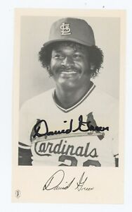 Autographed Team Issued Photo of Cardinals David Green