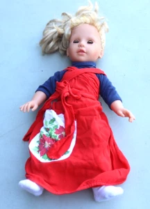VINTAGE 1997 MAX ZAPF GERMAN TODDLER BABY DOLL 18" TALL W/ BLONDE HAIR RARE - Bild 1 von 11