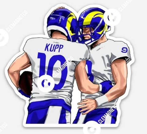 Matthew Stafford Cooper Kupp MAGNET - Los Angeles Rams California NFL Cover