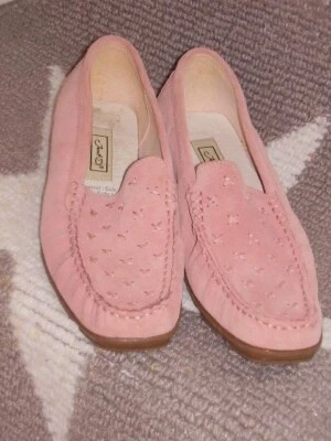 rosa echt Leder Slipper in Gr.38-neu mit kl. Lagerspuren - Bild 1 von 4