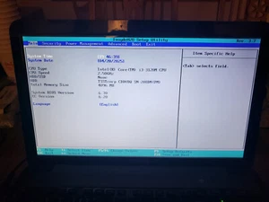 TOSHIBA SATELLITE L855-S5113 Laptop Core i3-3120M 2.50 GHZ 4GB No HD/Battery A+ - Picture 1 of 5