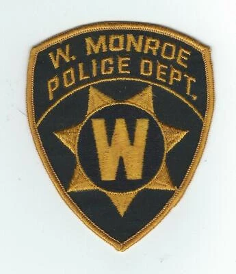 DE COLECCIÓN WEST MONROE, DEPARTAMENTO DE POLICÍA DE LUISIANA. (PAÑO QUESO TRASERO) parche Foto 1 de 2