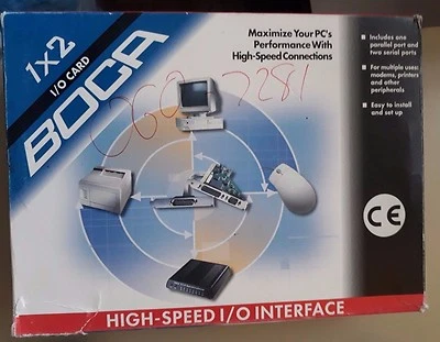 Open box BOCA1x2 I/O Card High-Speed I/O Interface One Parallel/Two Serial Ports - Image 1 of 4
