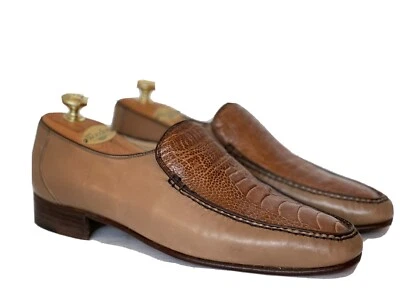 Vintage Bruno Magli Women’s Brown Snakeskin/Calfskin Dress  Loafers US  Sz 9.5 M - Image 1 of 4