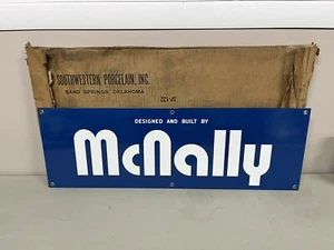 Vintage NOS McNally Manufacturing Porzellanschild - Bild 1 von 2