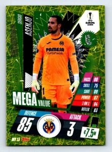 2021 Topps Match Attax Sergio Asenjo Green MV 13 Villarreal CF @1665 - Picture 1 of 4