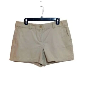 Ann Taylor LOFT | Pantalones Cortos Modernos Clásicos Caqui 4 Bolsillos Cremallera Frontal Mosca Usados en Excelente Condición 8 - Imagen 1 de 11