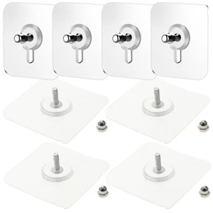 20pcs Convenient Unique No Nail Wall Hangers Wall Stickers Screw Stickers Home - Picture 1 of 12