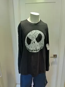T-shirt a maniche lunghe Jack Skellington nuova con etichette ""The Pumpkin King"" extra large - Foto 1 di 3