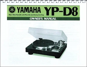 Yamaha YP-D8 Manuale del proprietario del giradischi - Foto 1 di 4