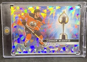 Connor McDavid RARE ICE REFRACTOR INVESTMENT CARD UPPER DECK OILERS MVP - Picture 1 of 2