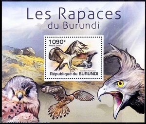 Osprey, Birds of Prey, Raptors, Burundi 2011 MNH Sheet   - Picture 1 of 1